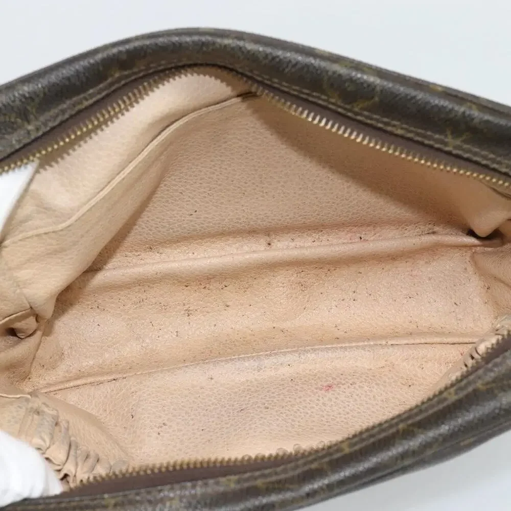 Louis Vuitton Monogram Trousse Toilette 23 Clutch Bag Brown
